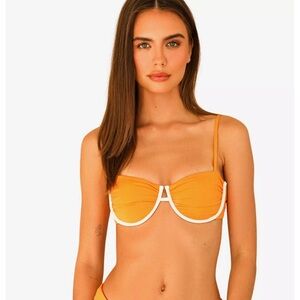 Dippin' Daisy's Starlight Swim Top Creamsicle Orange Size Medium
